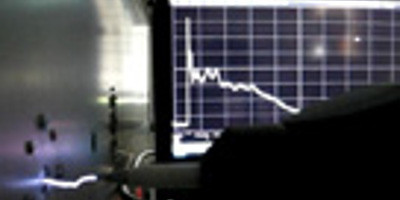 Elektrostatische Entladung mit Messung des Spannungsprofils