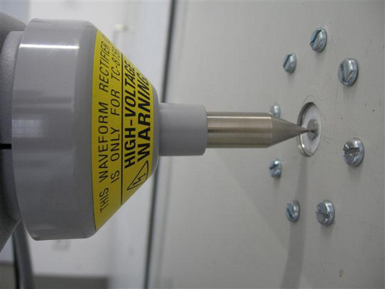 Spitze eines ESD Generators