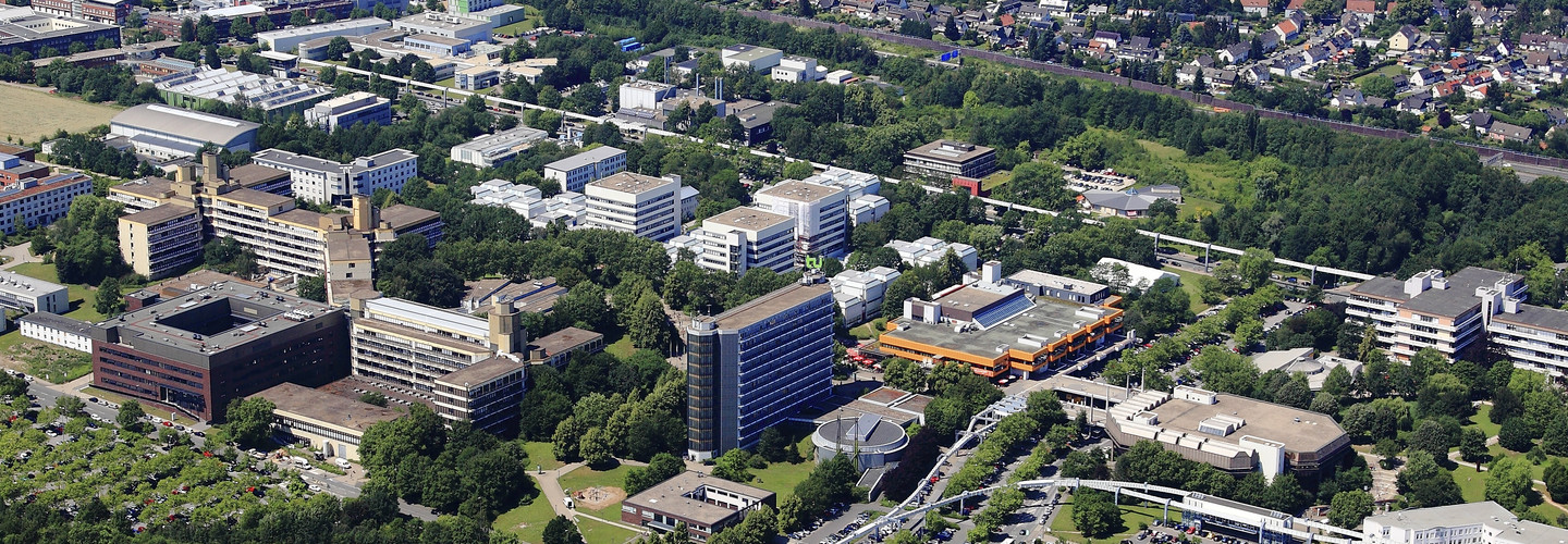 Luftaufnahme vom Campus der TU Dortmund